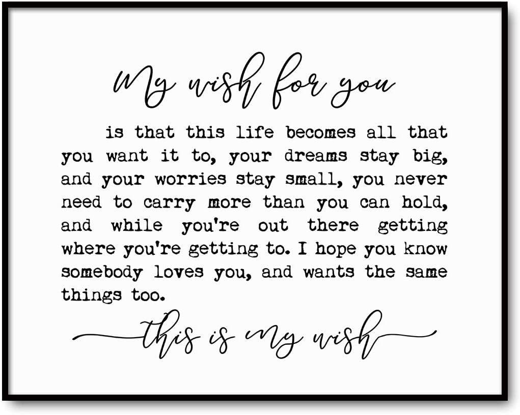 Best Wall Art – My Wish for You Sign, Farmhouse Sign, Kids Review