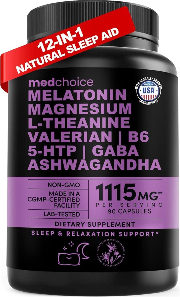 Best Natural Sleep Aid – 12-in-1 Melatonin Sleep Capsules Review