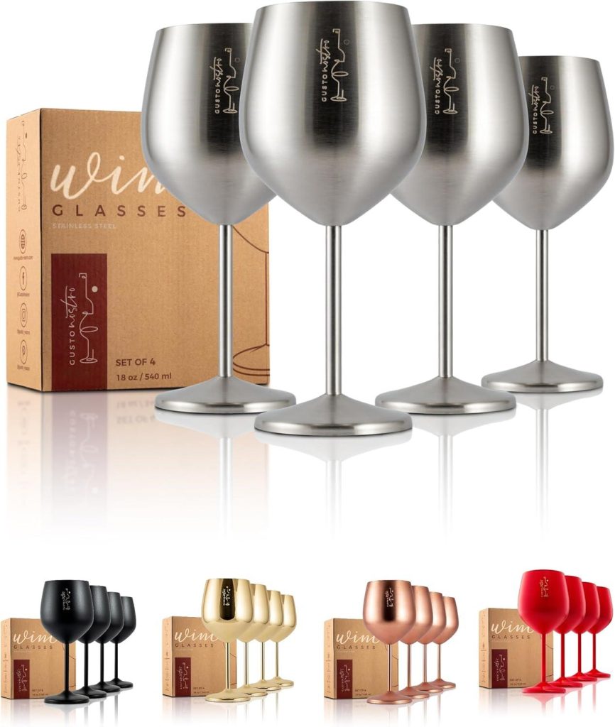 Best Wine Glasses – Gusto Nostro Stainless Steel Wine Glass Review