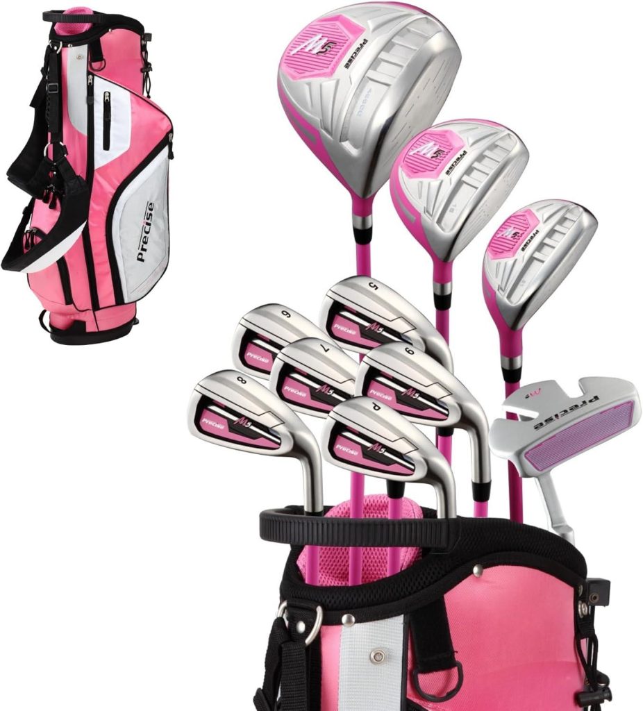 Best Golf Clubs – Precise M5 Womens Full Set, Titanium Driver, Pink Review