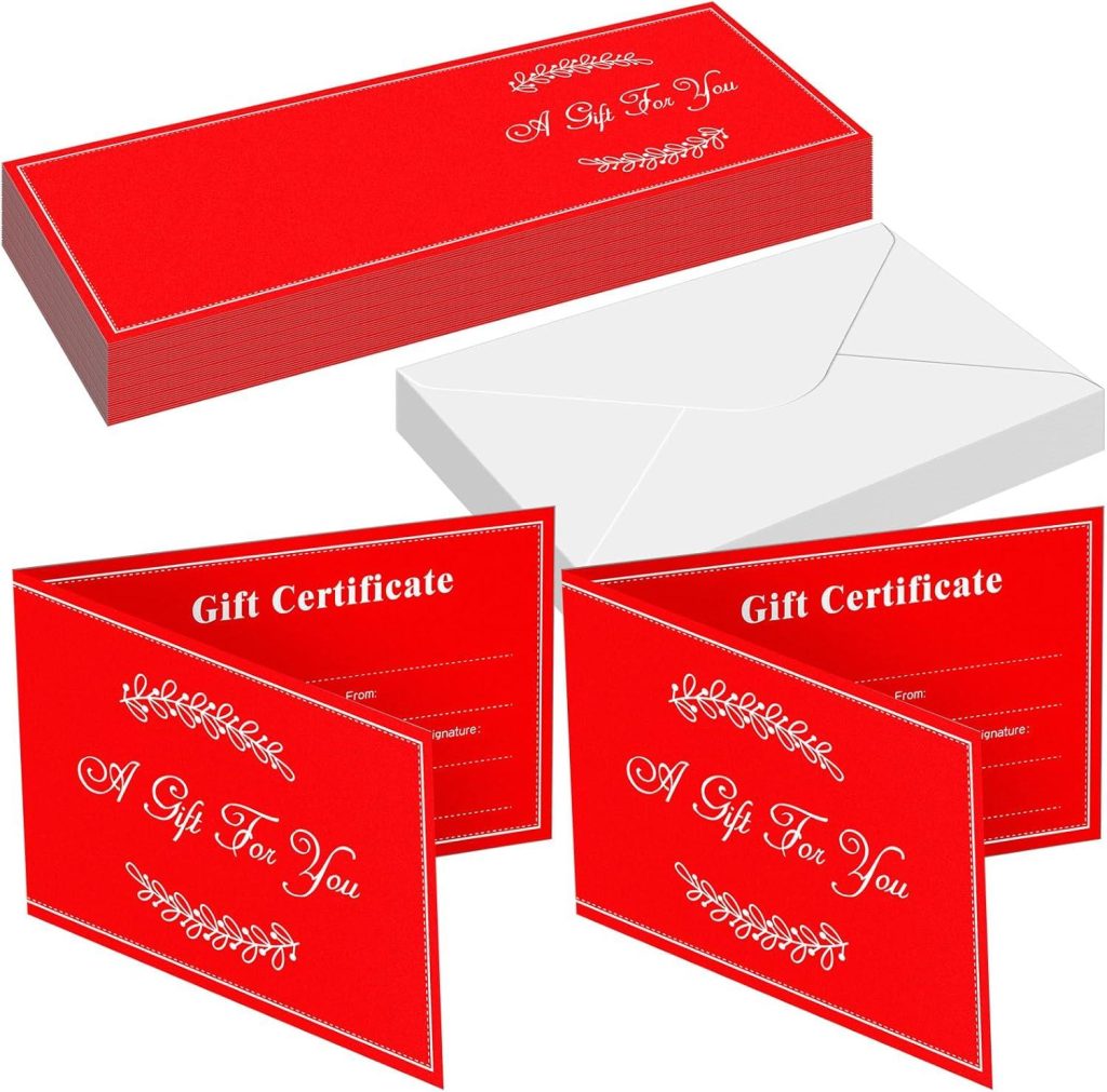 Best Gift Certificates – Sinmoe 50 Sets Gift Certificates Review