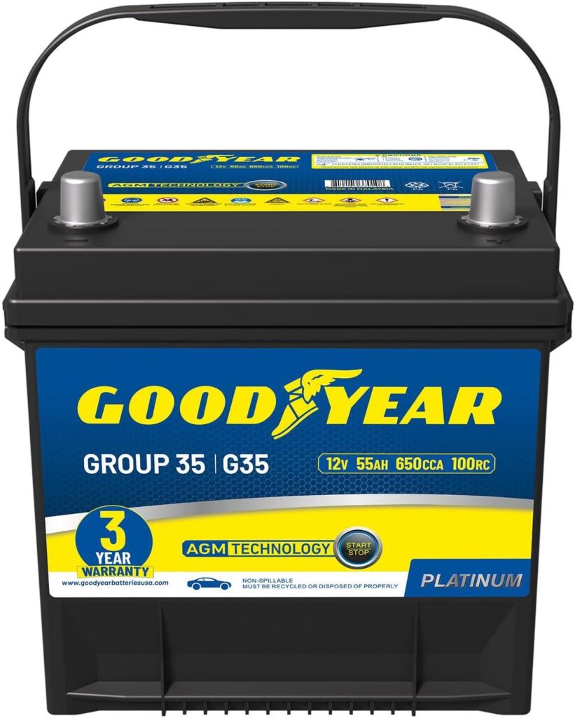 Best Automotive Battery – Goodyear 35-AGM Platinum Series Review