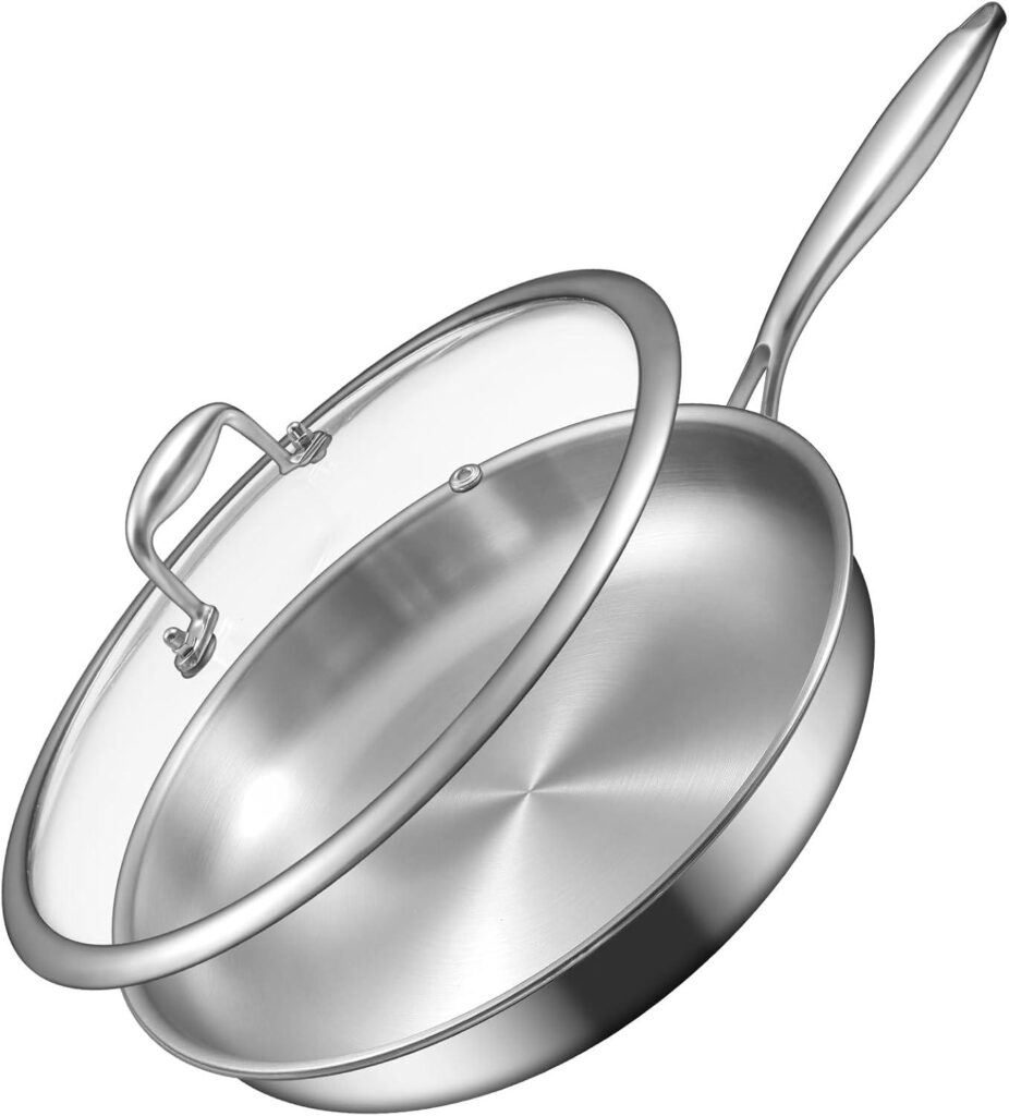 Best Cookware – EWFEN 12 Inch Tri-Ply Stainless Steel Frying Pan Review