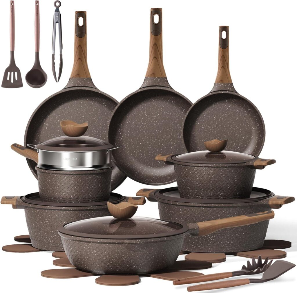 Best Cookware – CAROTE 26PCS Pots and Pans Set Non Stick Review