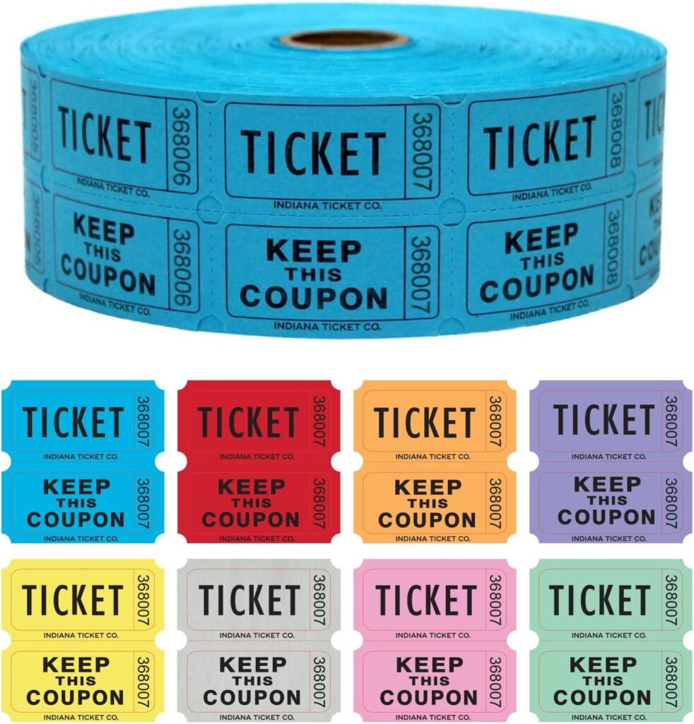 Best Raffle Tickets – INDIANA TICKET CO. 1000 Count Double Roll Review