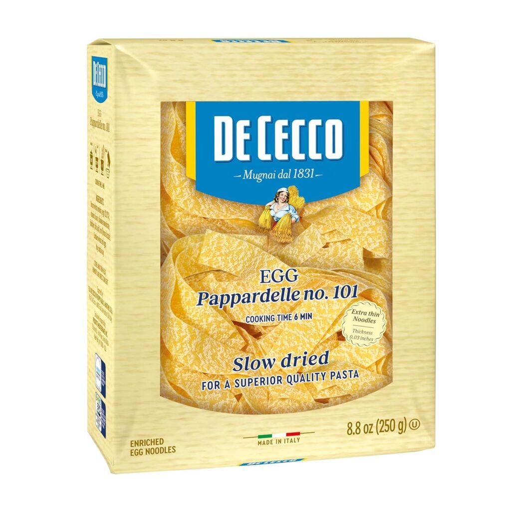 Best Pappardelle Pasta – De Cecco Egg Pappardelle Pasta Review