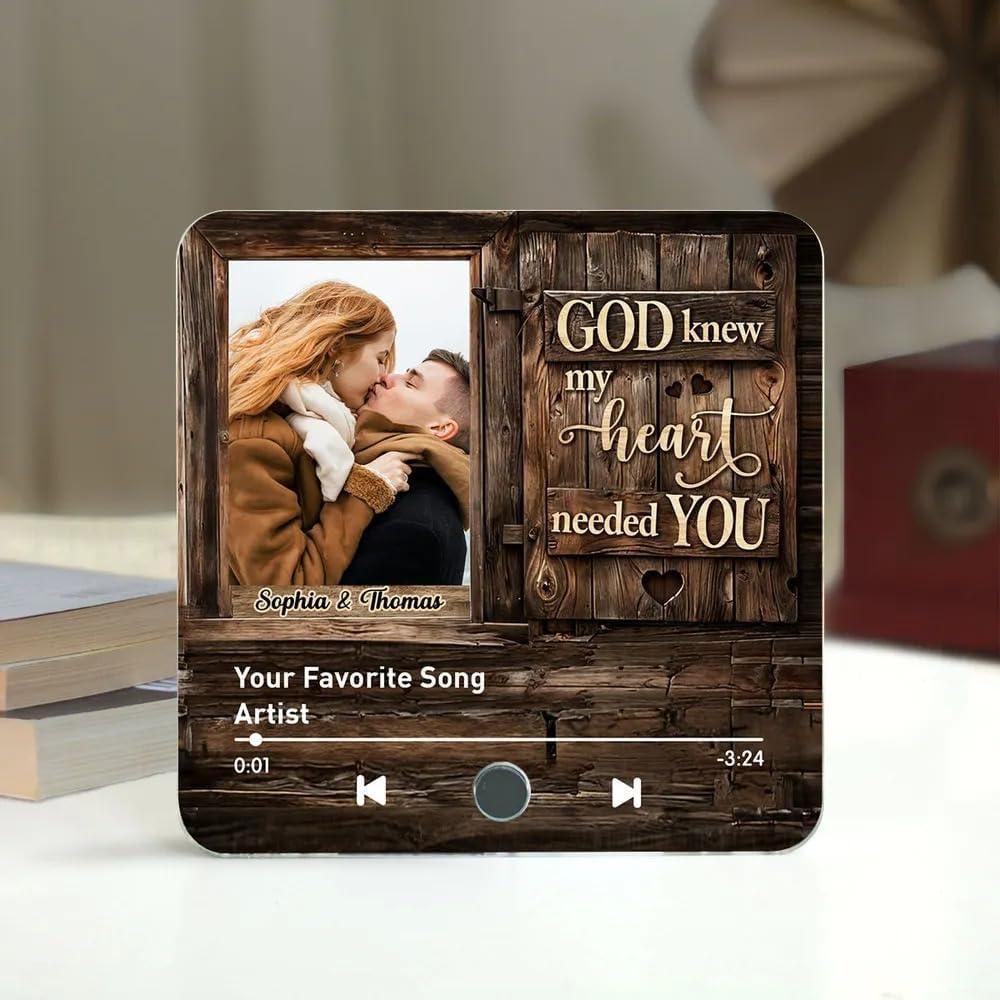 Best Keepsake Gift – Couple Custom Photo Bluetooth Music Fridge Magnet Review