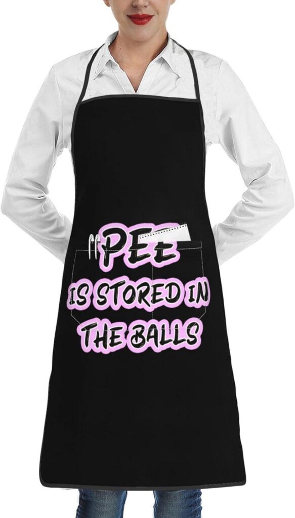 Best Kitchen Apron – Pee is Stored in The Balls Funny Review