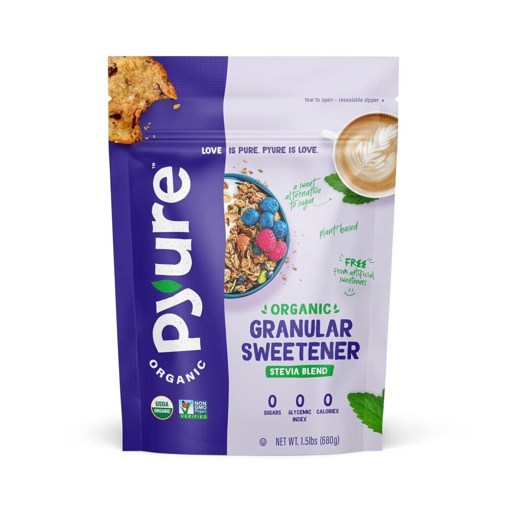 Best Sugar Substitute – Pyure Organic Stevia Blend | Granulated Sugar Substitute with Zero Calories & Carbs | 1.5lb (24oz) Review