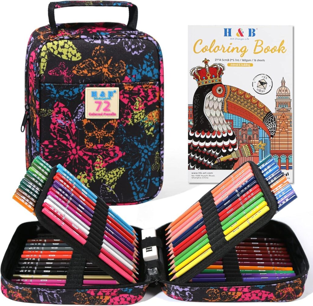 Best Art Supplies – H & B 72-Color Colored Pencils Set Review