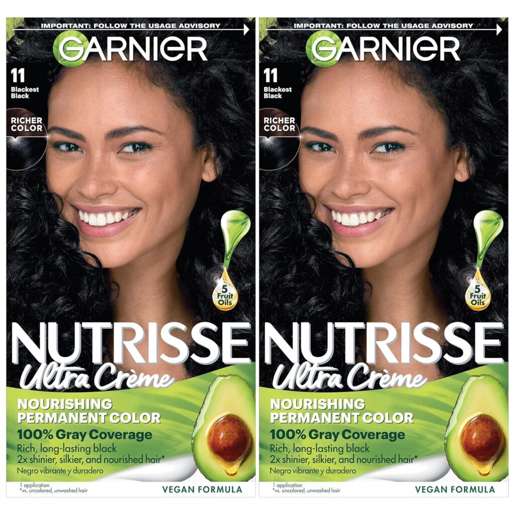 Best Hair Color – Garnier Hair Color Nutrisse, 11 Blackest Black Review
