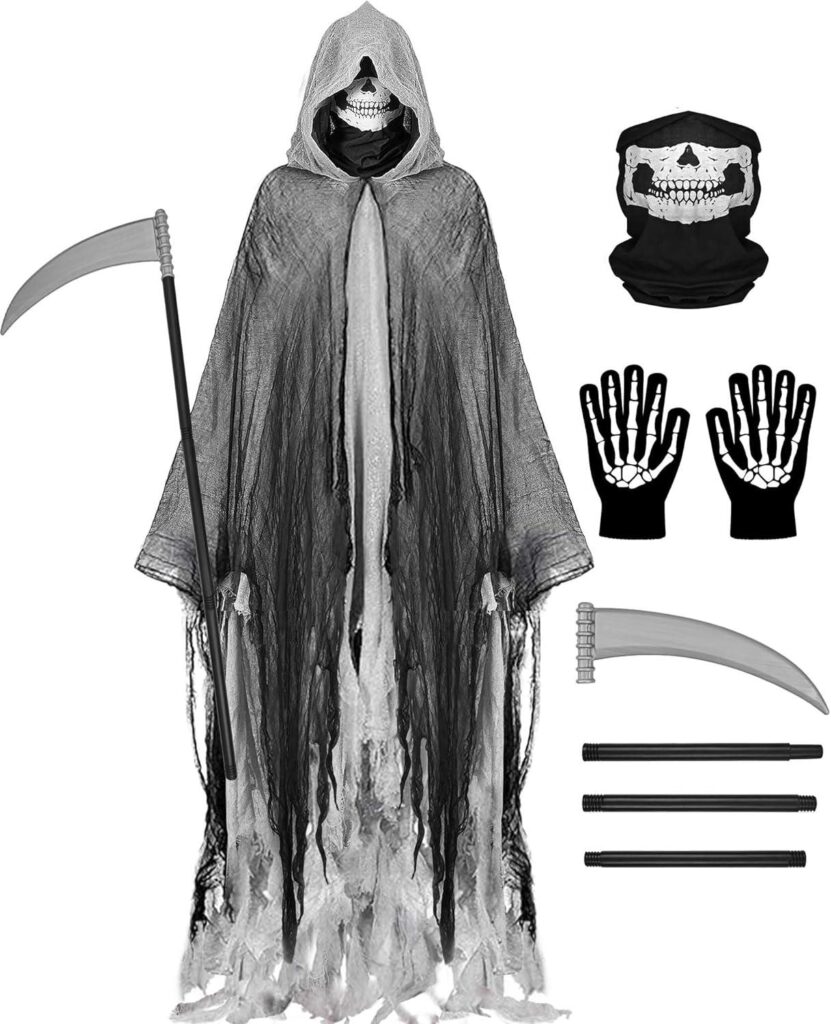 Best Costume – Grim Reaper Costume, Halloween Hooded Cloak Review