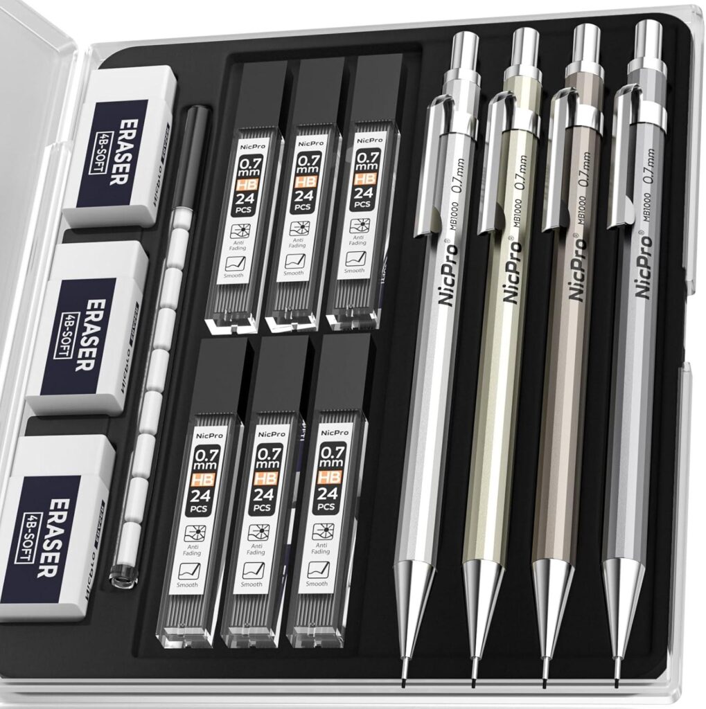 Best Mechanical Pencils – Nicpro 4 Pack 0.7mm Set Review