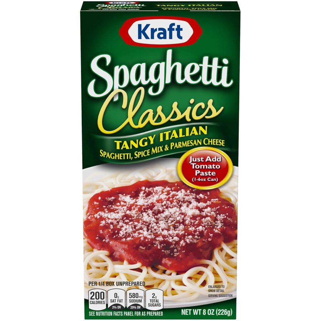 Best Family Meal – Kraft Spaghetti Classics Tangy Italian Mix Review