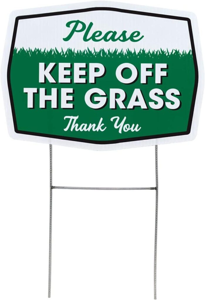 Best Lawn Sign – Please Keep Off Grass Yard Sign with Stake Review