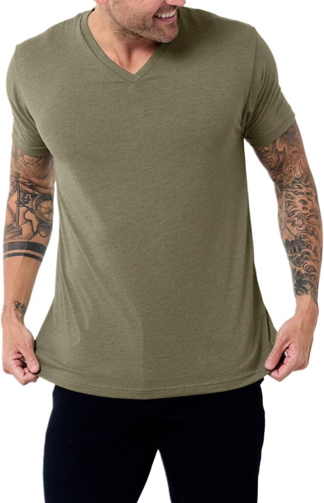 Best Premium T-Shirts – INTO THE AM V Neck Modern Fitted Review