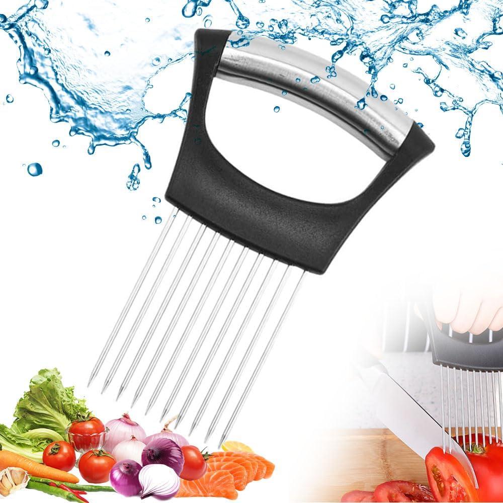 Best Kitchen Tool – 2025 New Stainless Steel Onion Slicer Holder Review