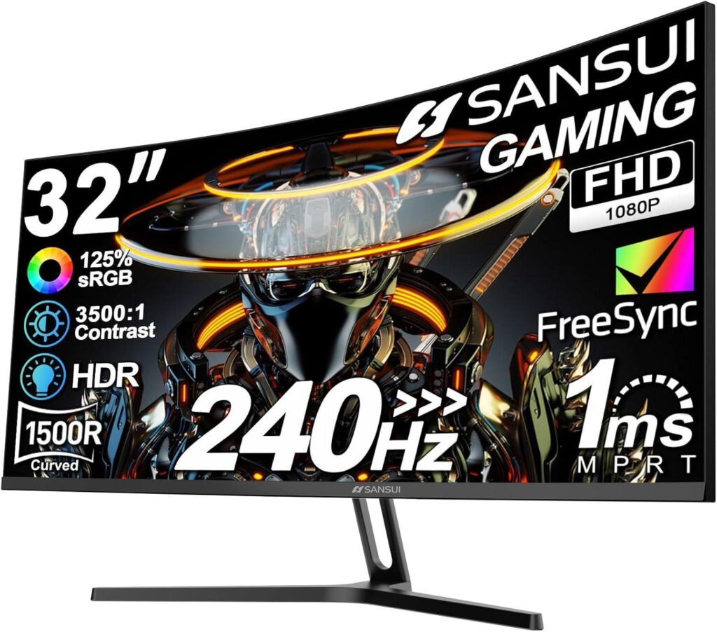 Best Gaming Monitor – SANSUI 32 Inch Curved 240Hz Review