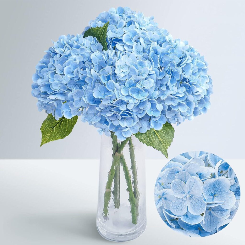 Best Home Decor – Waipfaru 21″ Real Touch Blue Hydrangea Review
