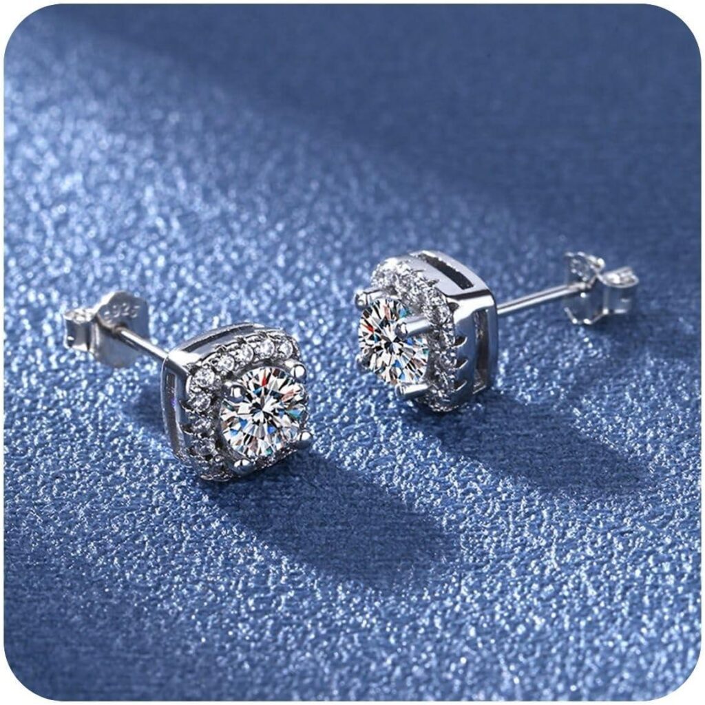 Best Women’s Jewelry – 925 Sterling Silver Diamond Stud Earrings Review