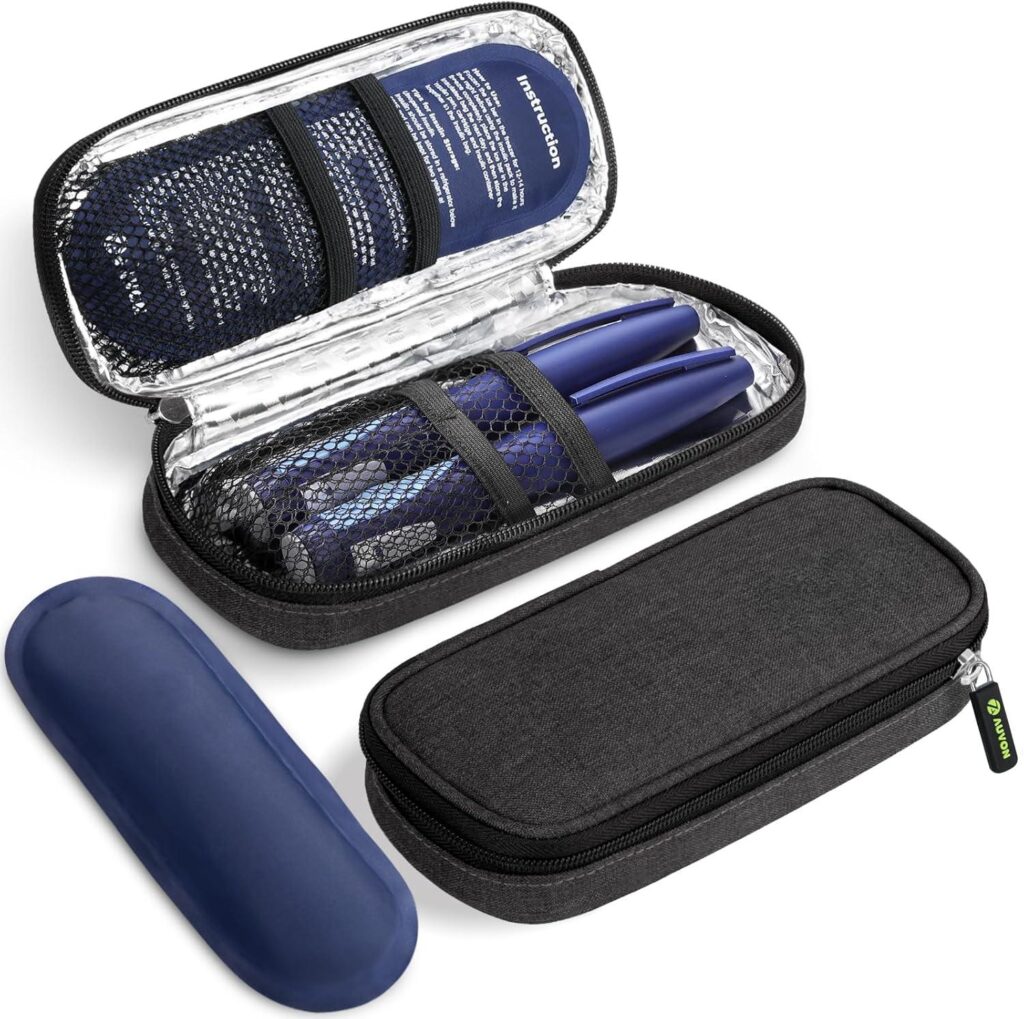 Best Diabetic Travel Case – AUVON Insulin Cooler with Ice Packs Review