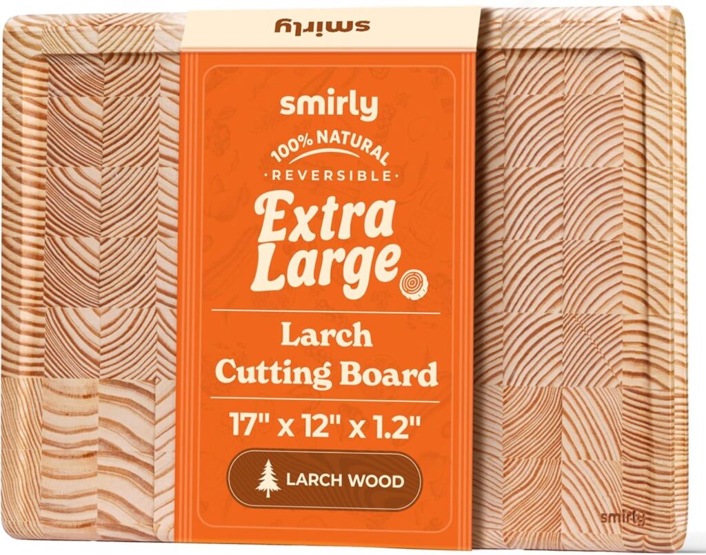 Best Cutting Board – Smirly Non Toxic Larch Cutting Boards Review