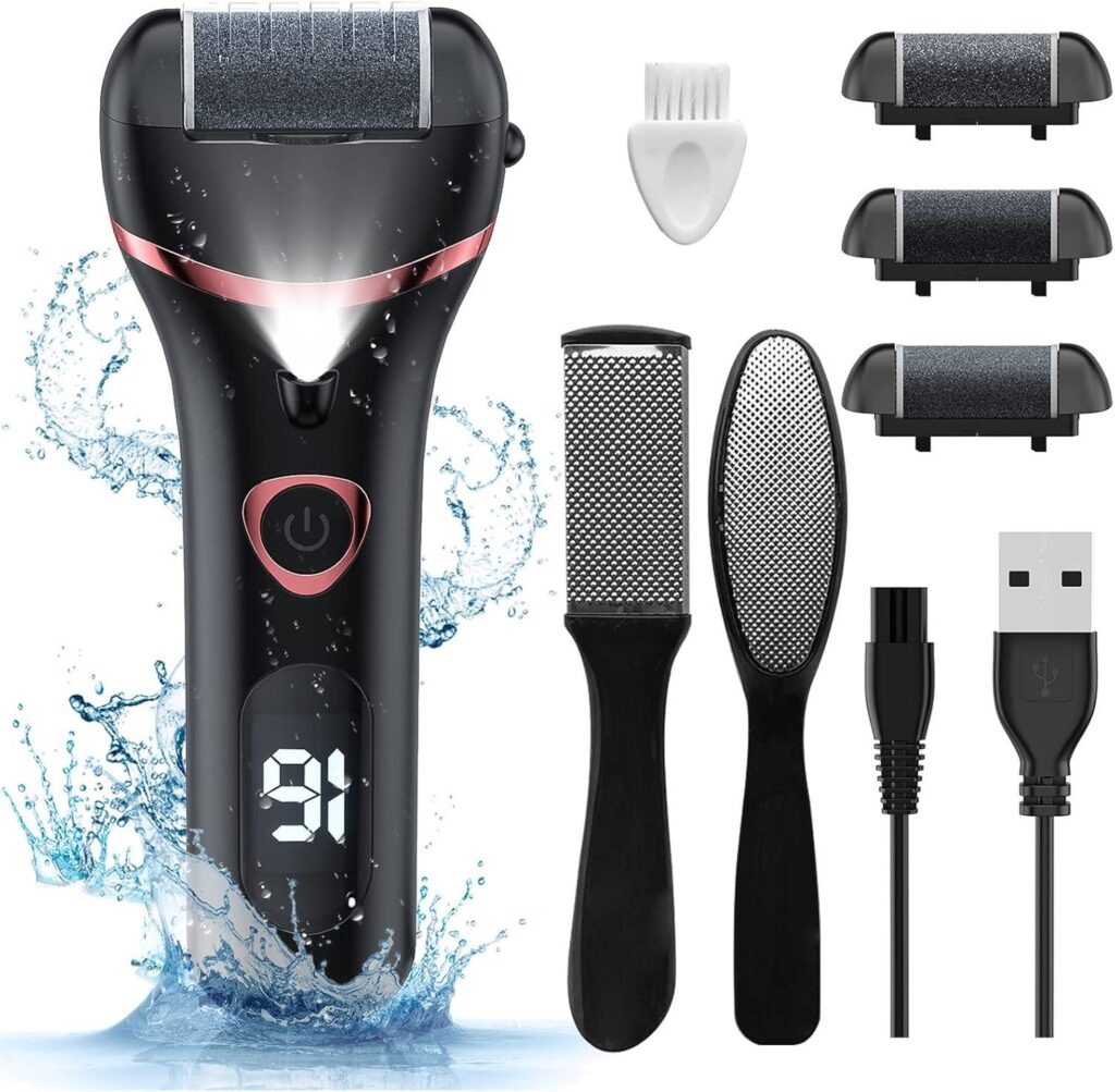 Best Foot Care – Electric Foot Callus Remover, 3 Rollers Review