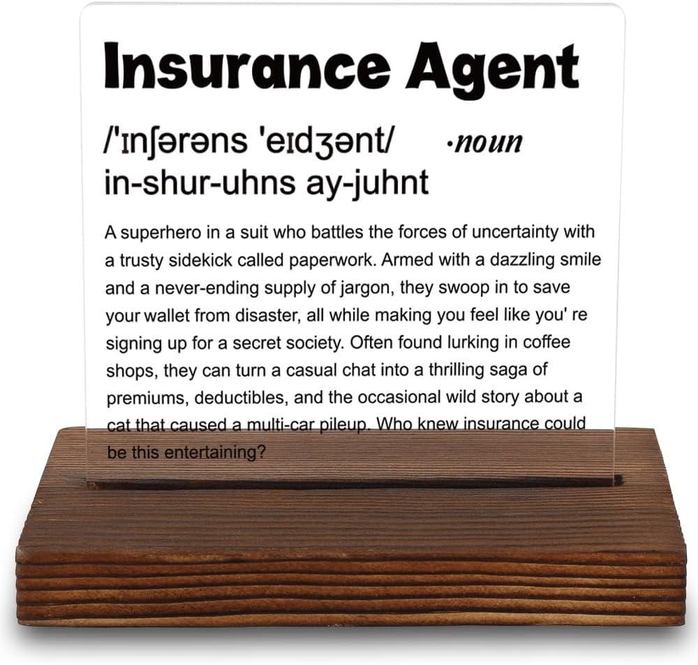 Best Motivational Decor – Insurance Agent Gift Acrylic Plaque Review