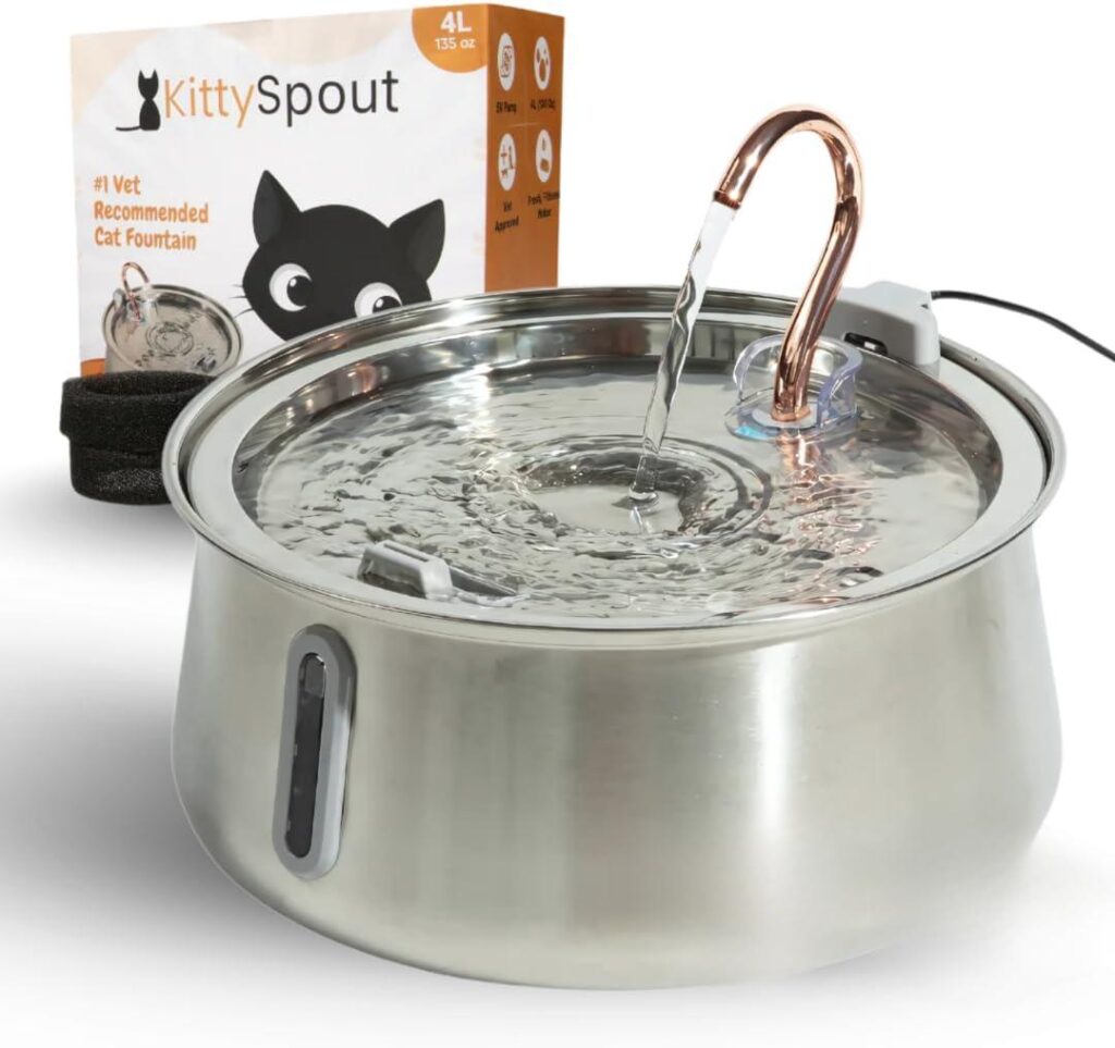 Best Cat Water Fountain – Stainless Steel Automatic Drinking Fountain Review