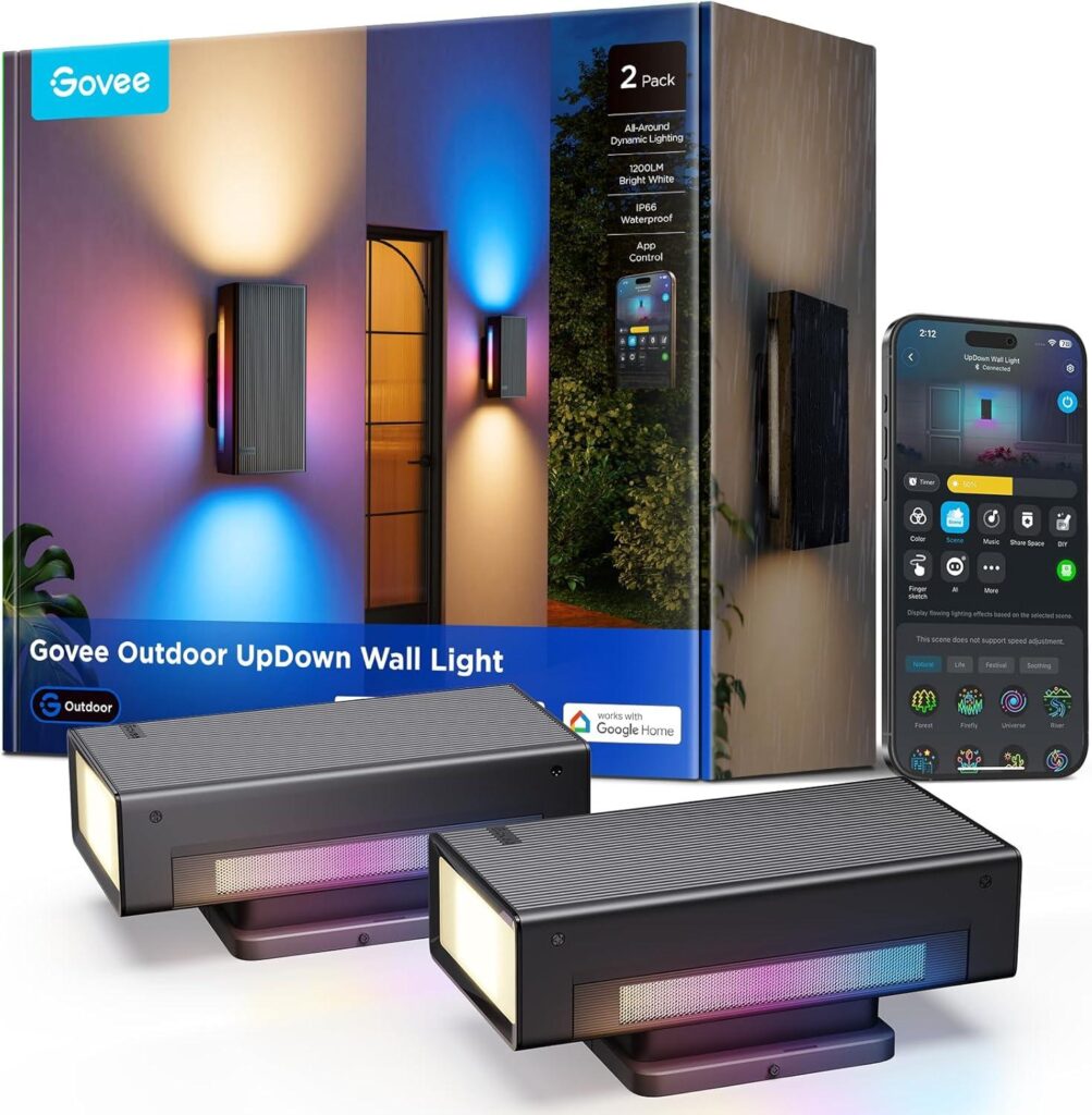 Best Smart Outdoor Lighting – Govee Outdoor UpDown Wall Light Review