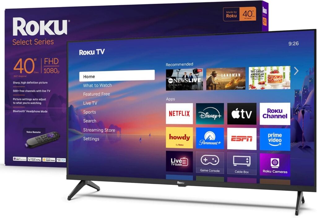Best TV – Roku Smart TV 2025 – 40-Inch Select Series Review