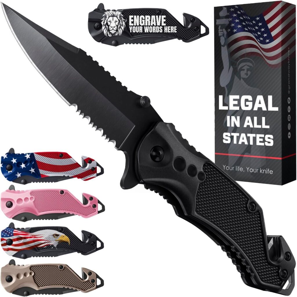 Best EDC Tool – GOOD WORKER Legal Pocket Knife with Glass Breaker Review