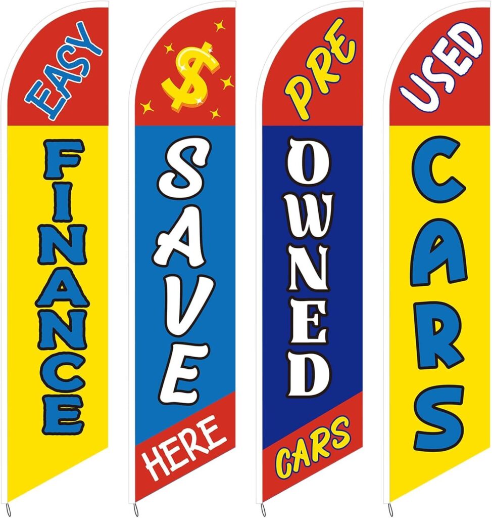 Best Automotive – 4 Pcs Used Cars Flag Windless Swooper Review