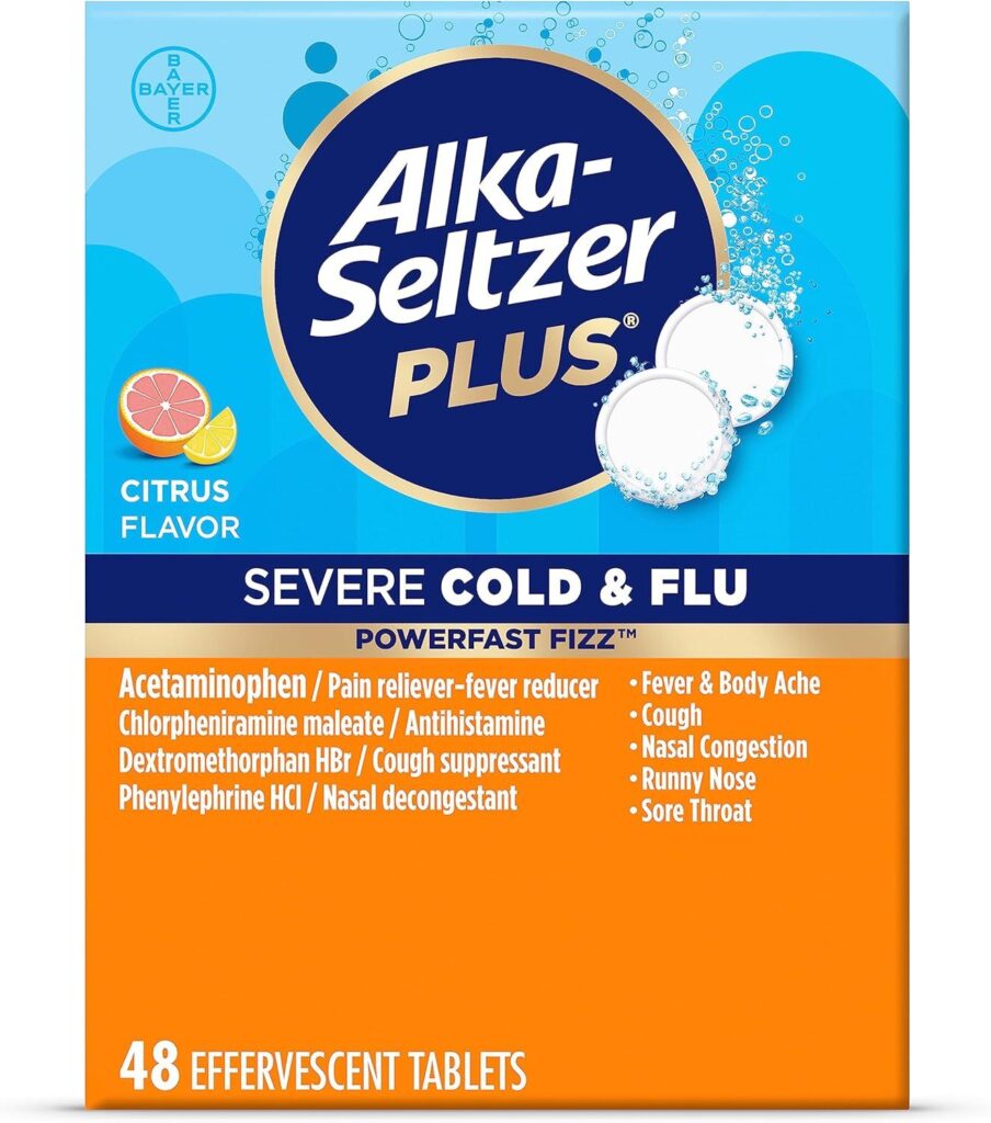 Best Cold & Flu Medicine – ALKA-SELTZER PLUS Effervescent Tablets Review