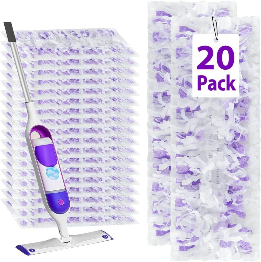 Best Floor Cleaning Pads – 20 Count Disposable Heavy-Duty Power Mop Pads Refills for Swiffer Power Mop Review
