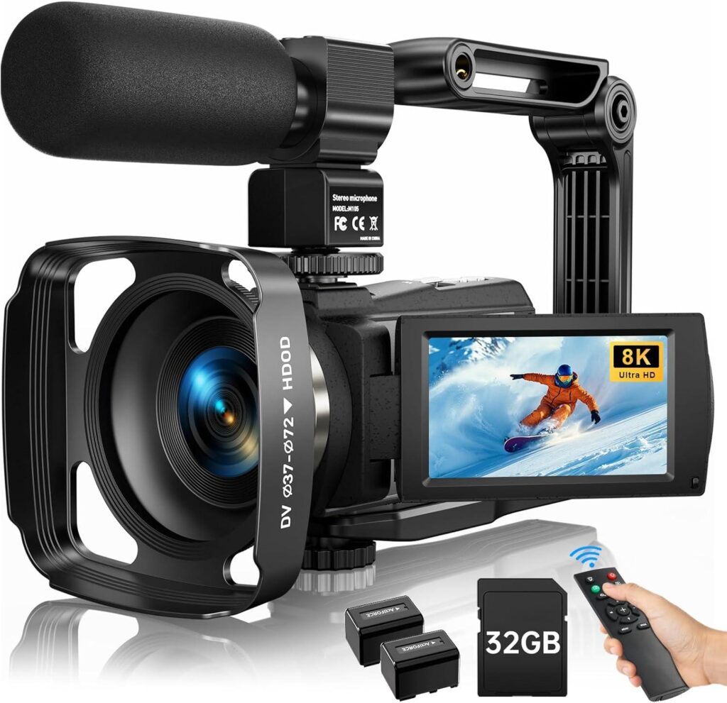 Best Video Camera – 8K Camcorder 2025 with Wifi & Night Vision Review