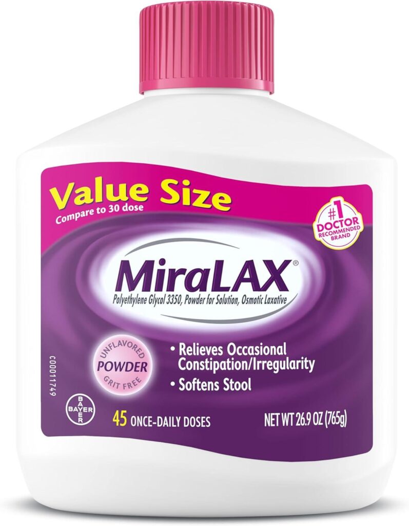 Best Laxative – MiraLAX Laxative Powder, Gentle Constipation Relief Review