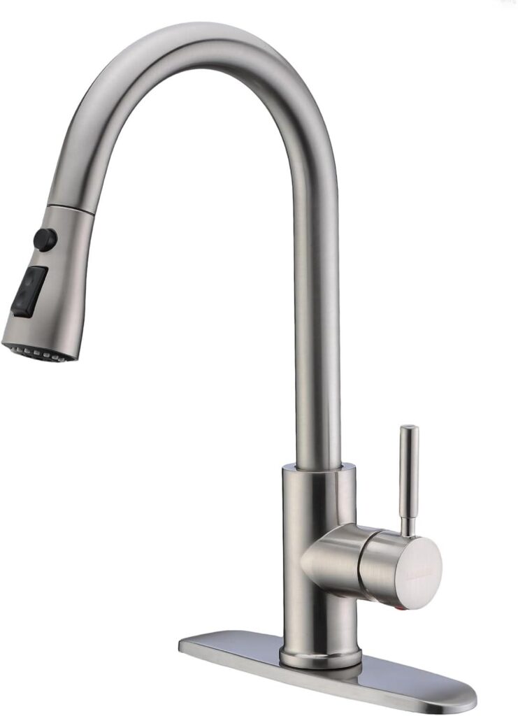 Best Kitchen Faucet – WEWE Single Handle High Arc Brushed Nickel Review