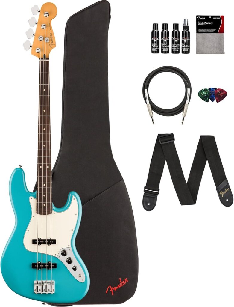 Best Electric Bass – Fender Player II Jazz Bass Aquatone Bundle Review