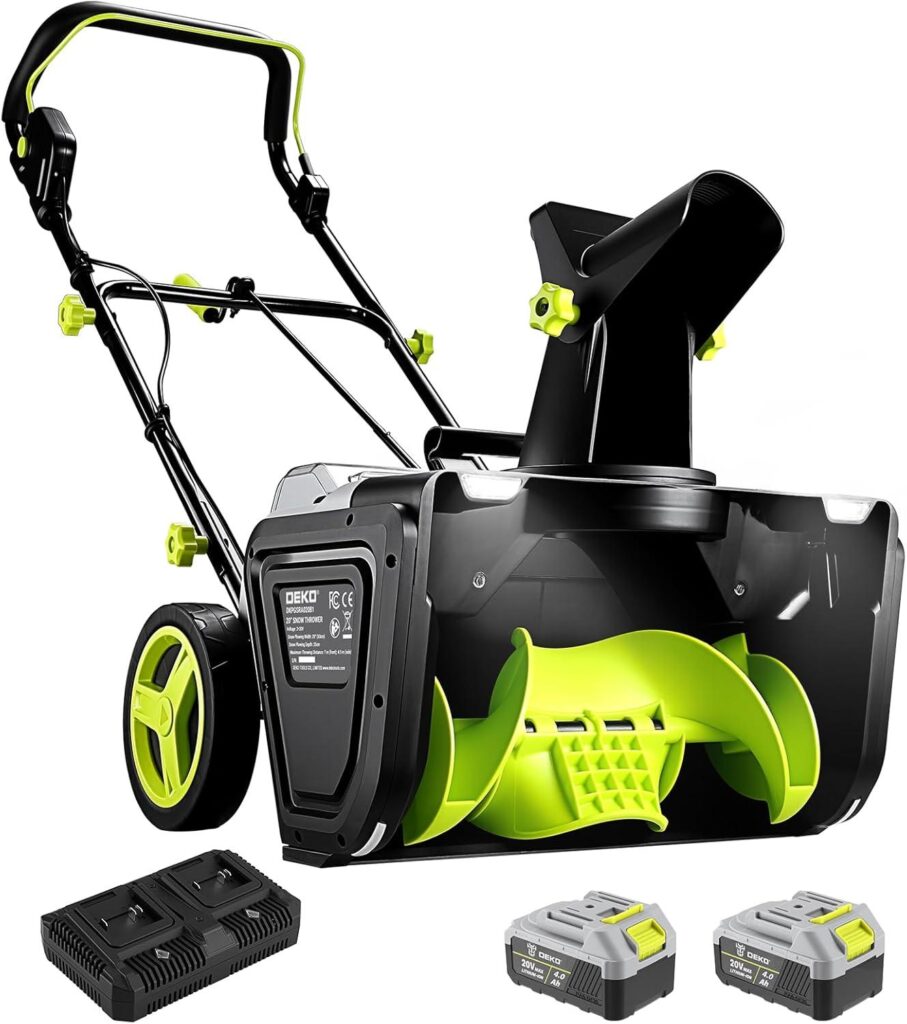 Best Cordless Snow Blower – DEKOPRO 40V|20-Inch Snow Thrower Review