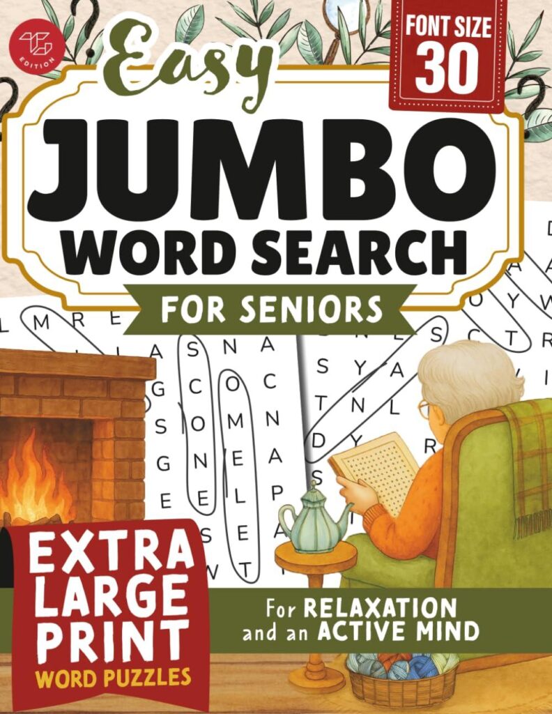 Best Word Search Puzzle – Easy Jumbo Word Search for Seniors Review