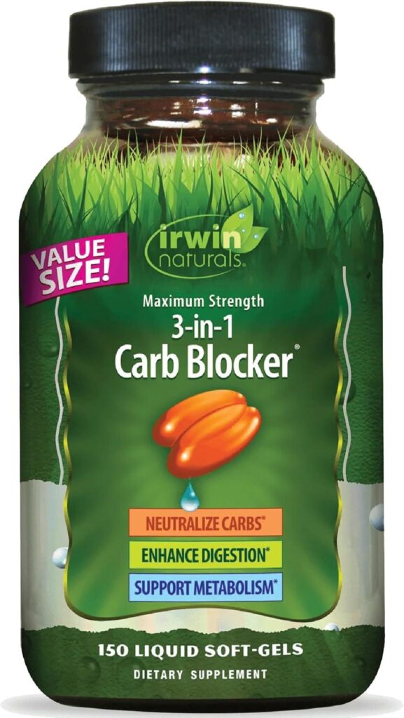 Best Carb Blocker – Irwin Naturals Maximum Strength 3-in-1 Review