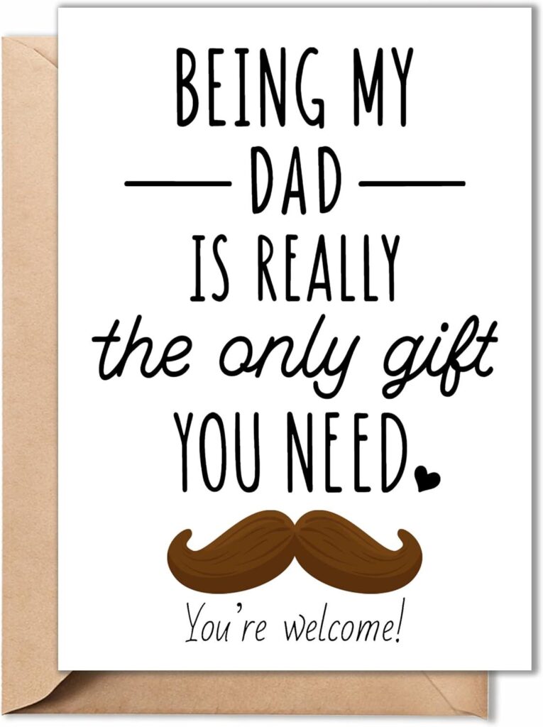 Best Card for Dad – Father’s Day Card, Birthday For Dad, Bonus Dad – Humorous Gifts by PICCAFI Review