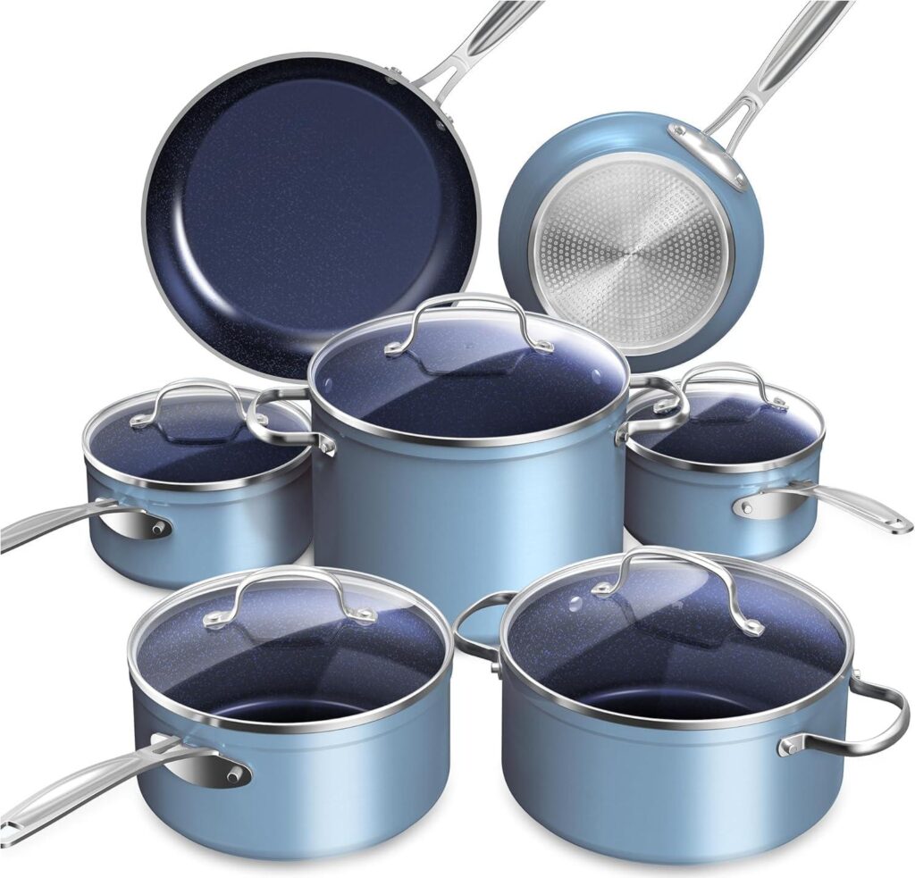 Best Cookware – Nuwave Healthy Duralon Blue Ceramic Nonstick Cookware Set Review