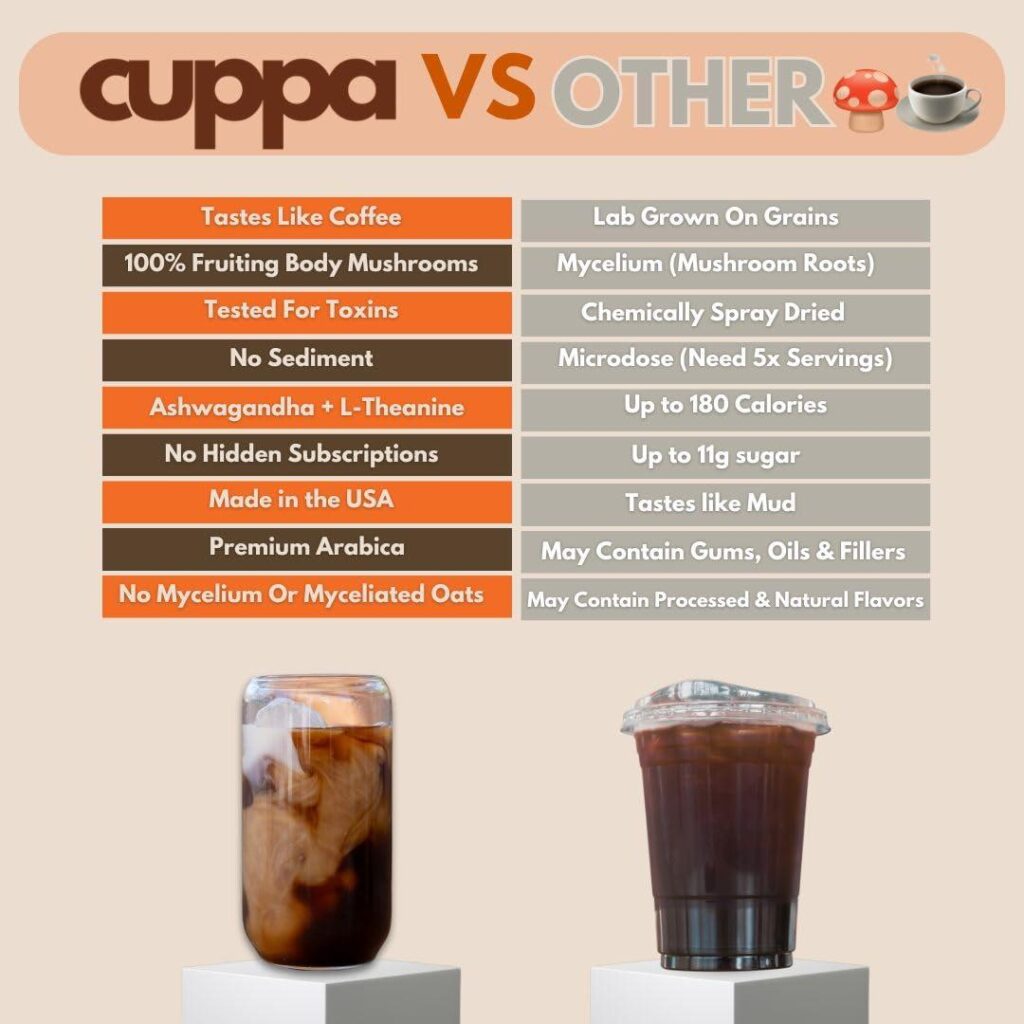 Best Mushroom Coffee – Cuppa Medium Roast Adaptogens & Superfoods Review