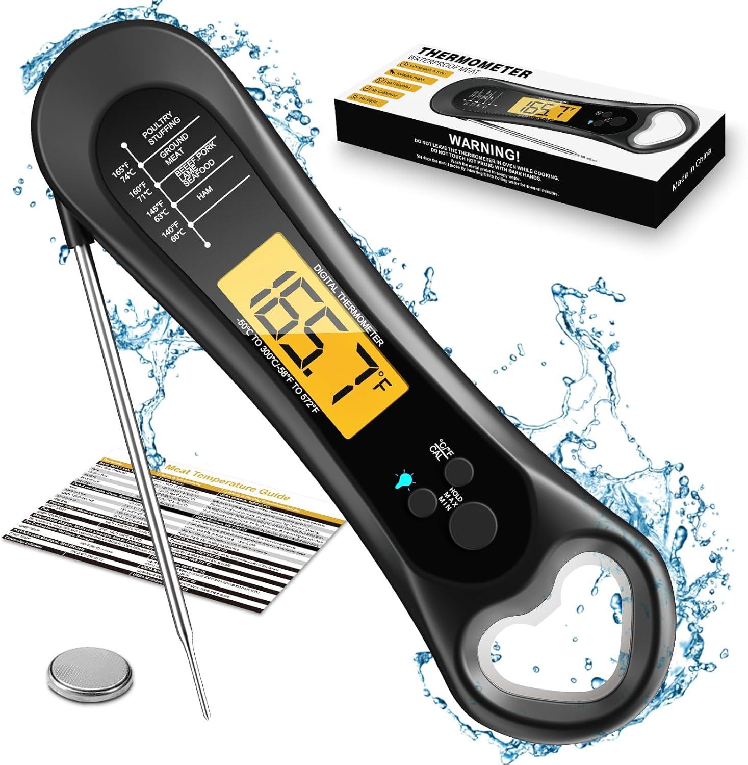 Showdown: Digital Meat Thermometer Tested for BBQ, Turkey, & Candy - Calibration, Backlight, Bottle Opener All in One?