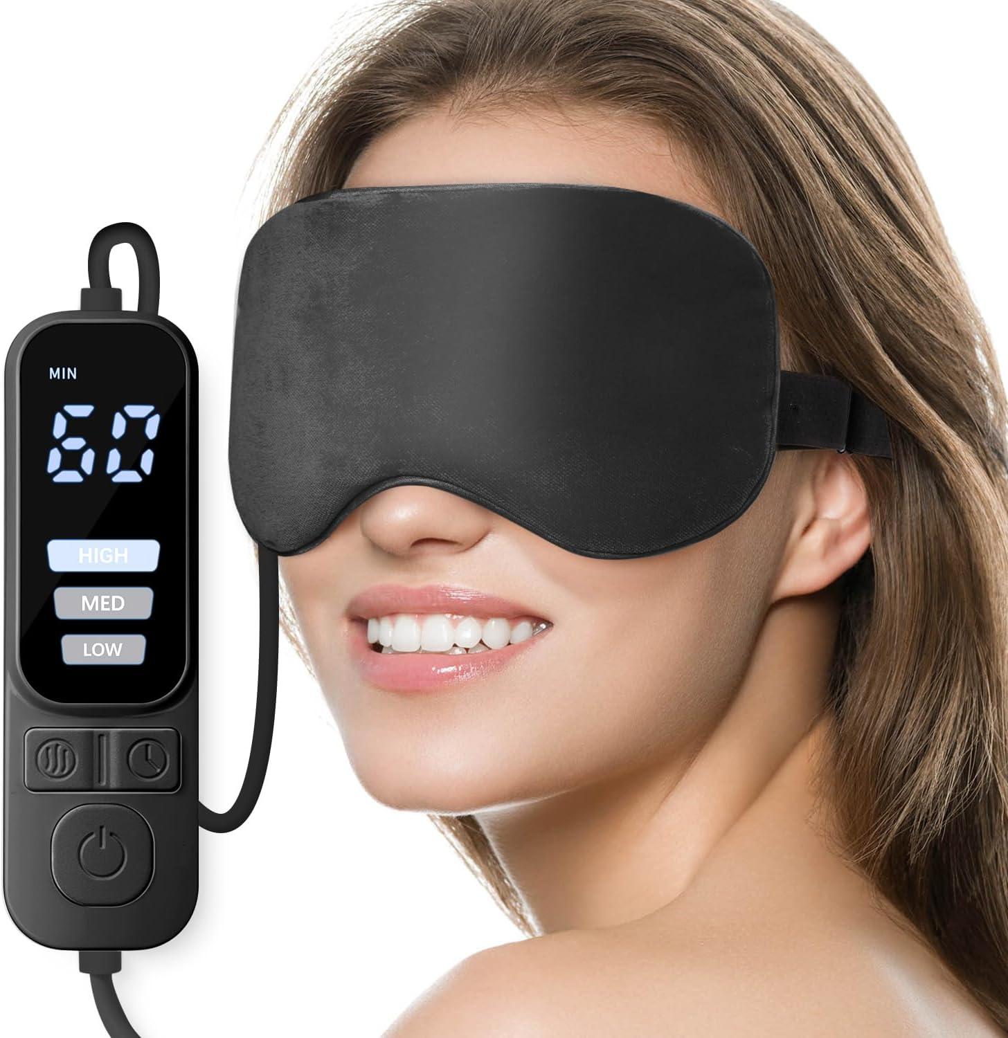 Eye Mask Showdown: Ezona's Heated Comfort vs. Warm Compress with Timer & Electric Heat for Dry Eye Relief