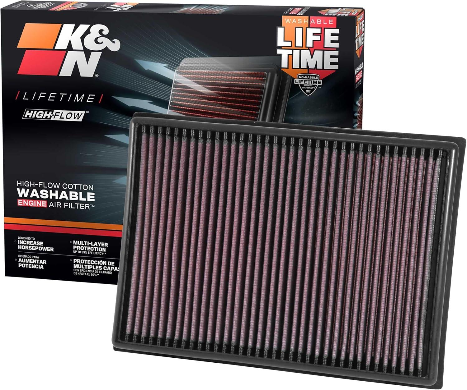 K&N Air Filters: Tested to Outlast 10 Disposables, Boost Performance!