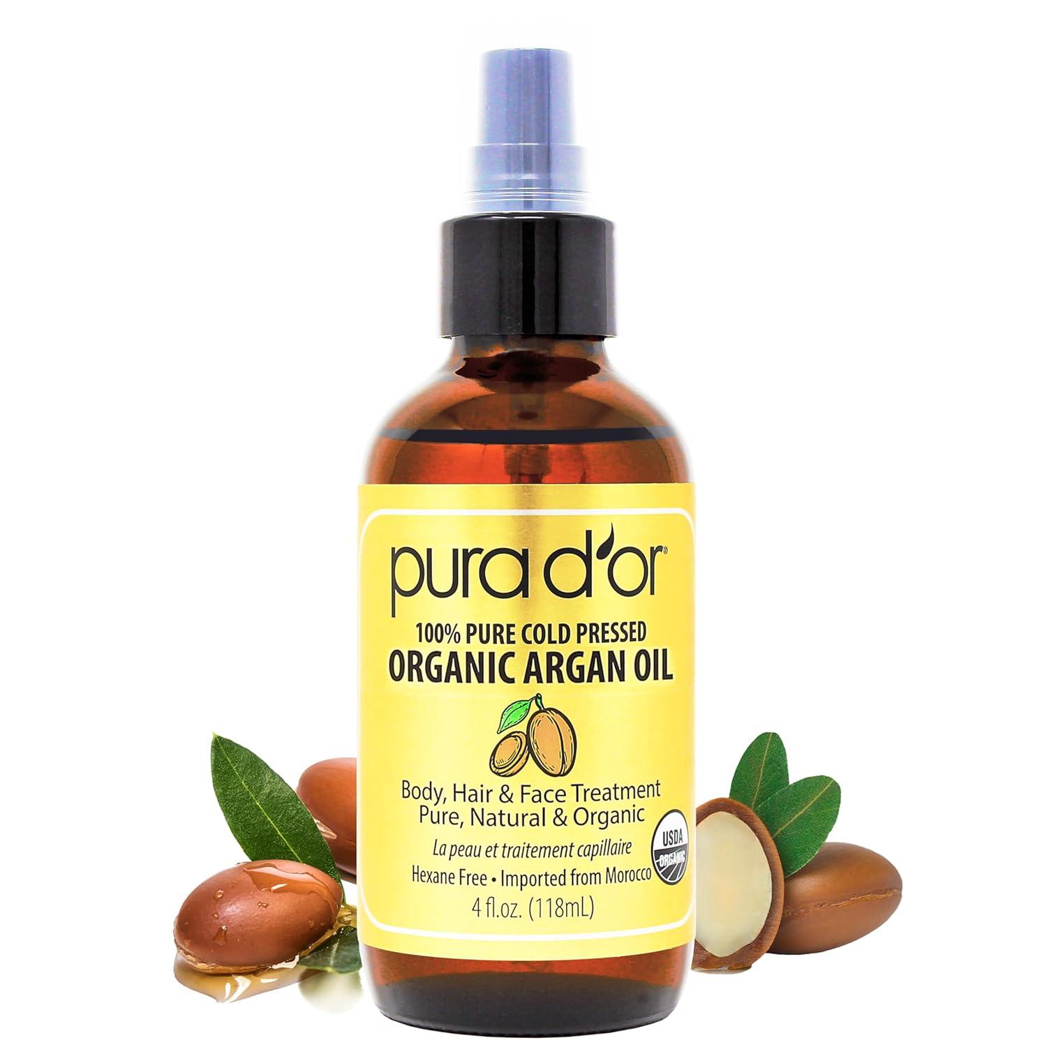 PURA D'OR Argan Oil Tested: Surprising Skincare & Hair Benefits with USDA-Certified Cold Pressed Virgin