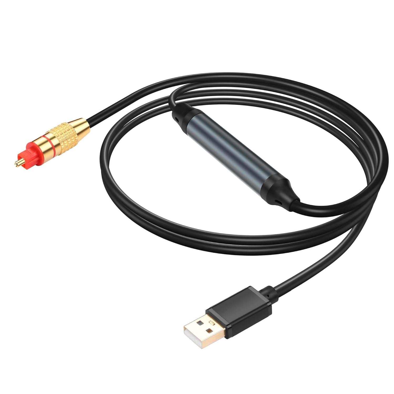 GINTOOYUN USB to Fiber Optic Showdown: 6.5FT Cable vs. SPDIF Quality Tested for Home Use?